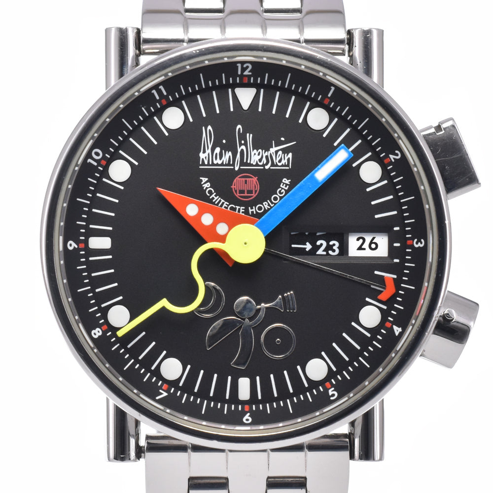 with paper Alain Silberstein Le Réveil 500 limited black Dial Automatic Men's
 Watch P#147988
