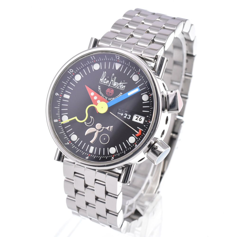 with paper Alain Silberstein Le Réveil 500 limited black Dial Automatic Men's
 Watch P#147988