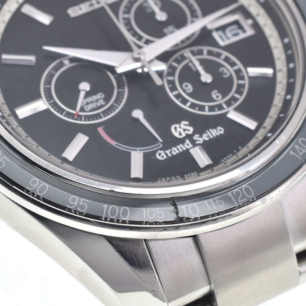 SEIKO Grand Seiko SBGB003/9R84-0AA0 Chronograph black Dial Spring drive Men's
 Watch J#147991