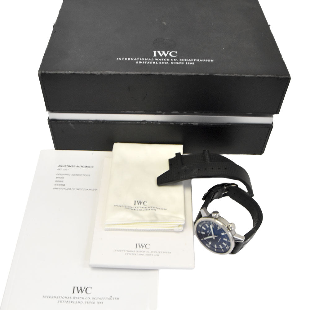 IWC SCHAFFHAUSEN Aqua timer IW323101 Inner rotation Bezel black Dial Automatic Men's
 Watch J#147995