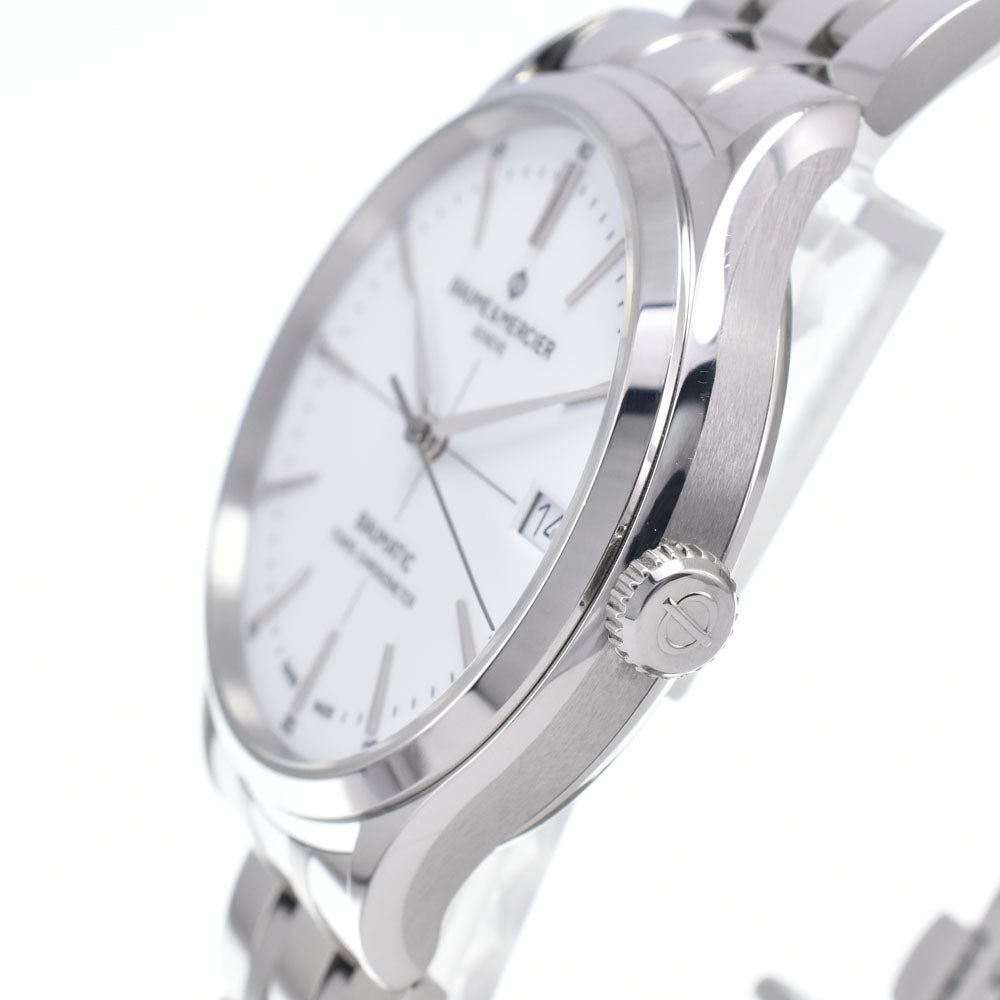 with paper Baume & Mercier Clifton M0A10505/65884 white Dial Automatic Men's
 Watch J#147996