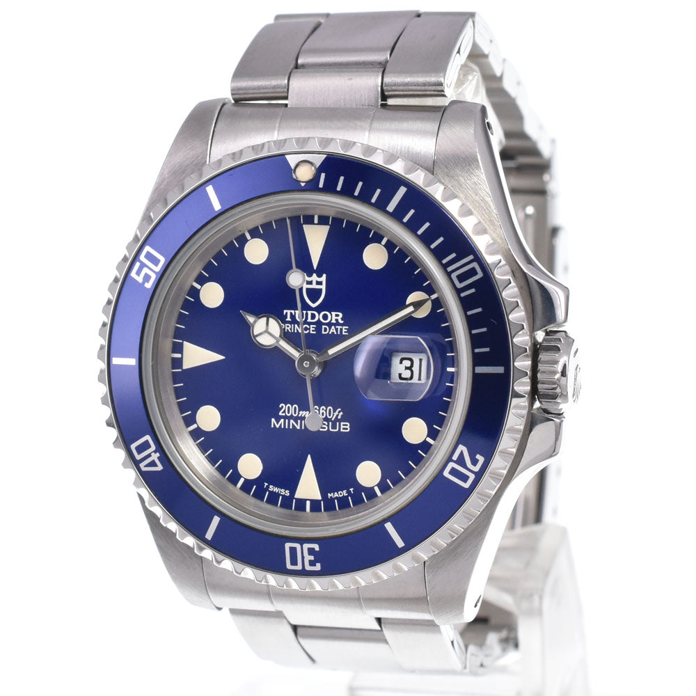 TUDOR Prince Date Mini Sub 73190 Date blue Dial Automatic Boy's
 Watch L#148000
