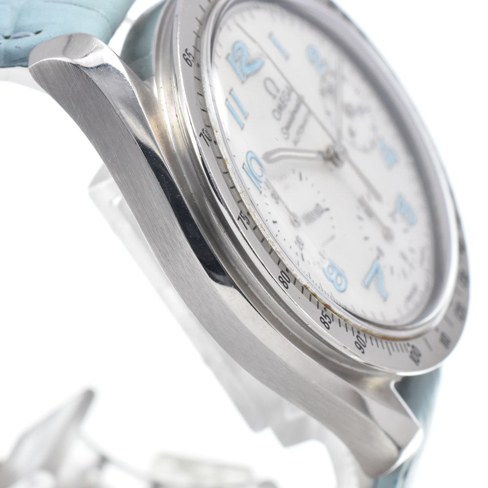 with paper OMEGA Speed master reduced 3802.71.53 Chronograph White shell Dial Automatic Unisex
 Watch I#148010