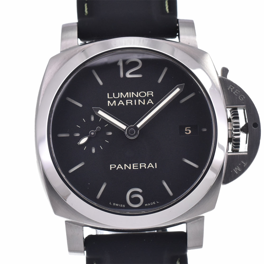 with paper PANERAI Luminor Marina PAM00392 Small second black Dial Automatic Men's
 Watch J#148011