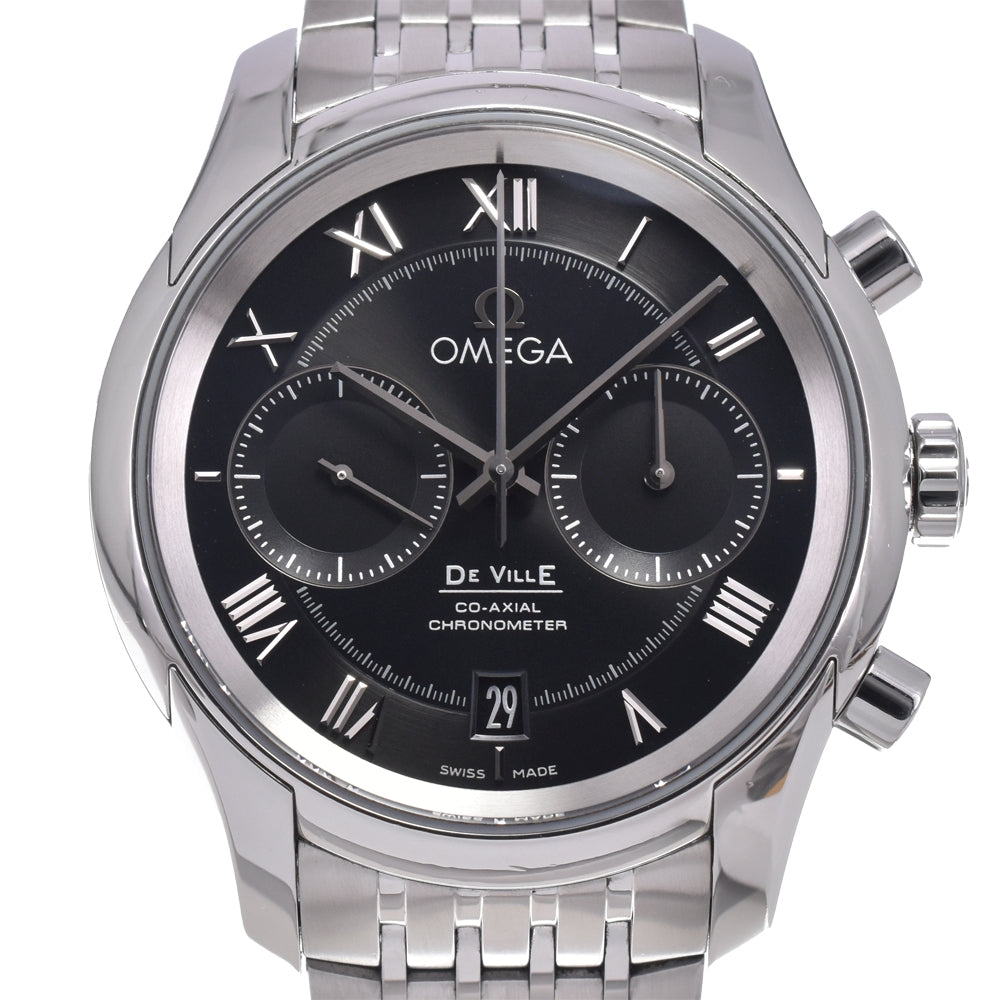with paper OMEGA De Ville Prestige 431.10.42.51.01.001 Chronograph black Dial Automatic Men's
 Watch J#148016