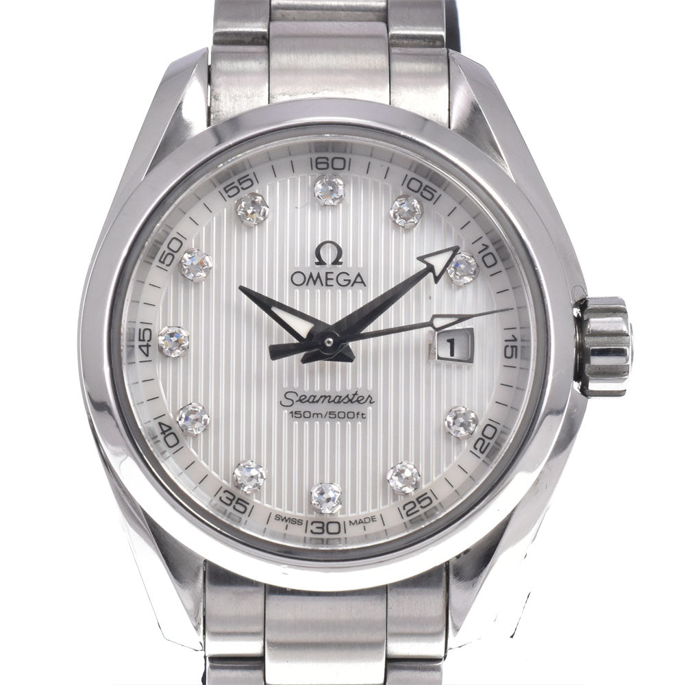 OMEGA Seamaster Aqua Terra 231.10.30.61.55.001 11P diamond date White shell Dial Quartz Ladies
 Watch O#148018