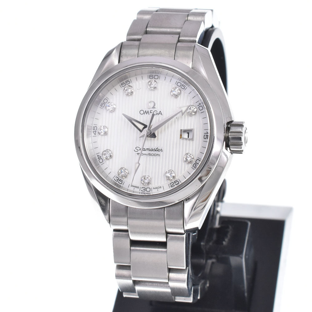 OMEGA Seamaster Aqua Terra 231.10.30.61.55.001 11P diamond date White shell Dial Quartz Ladies
 Watch O#148018