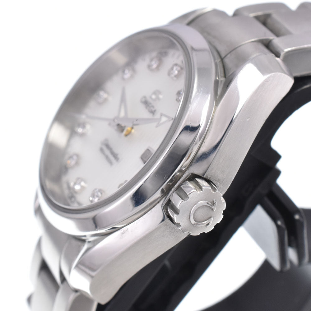 OMEGA Seamaster Aqua Terra 231.10.30.61.55.001 11P diamond date White shell Dial Quartz Ladies
 Watch O#148018