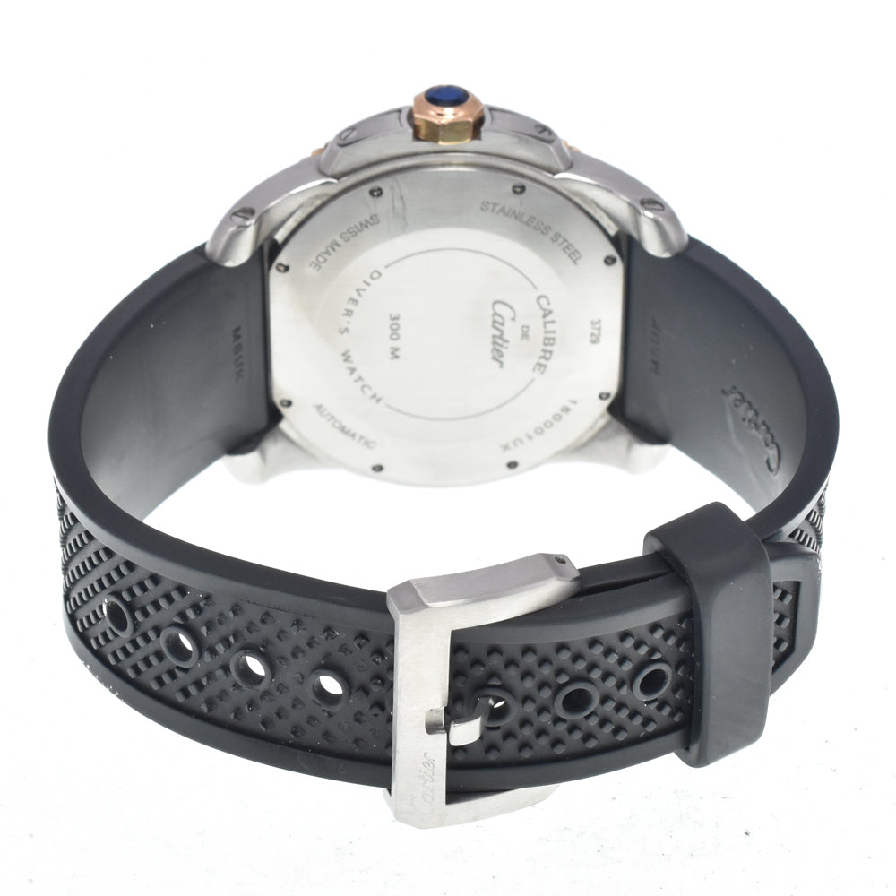 with paper CARTIER Calibre de cartier diver W7100055 black Dial Automatic Men's
 Watch I#148021