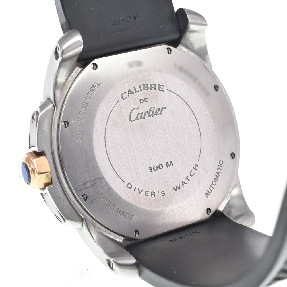 with paper CARTIER Calibre de cartier diver W7100055 black Dial Automatic Men's
 Watch I#148021