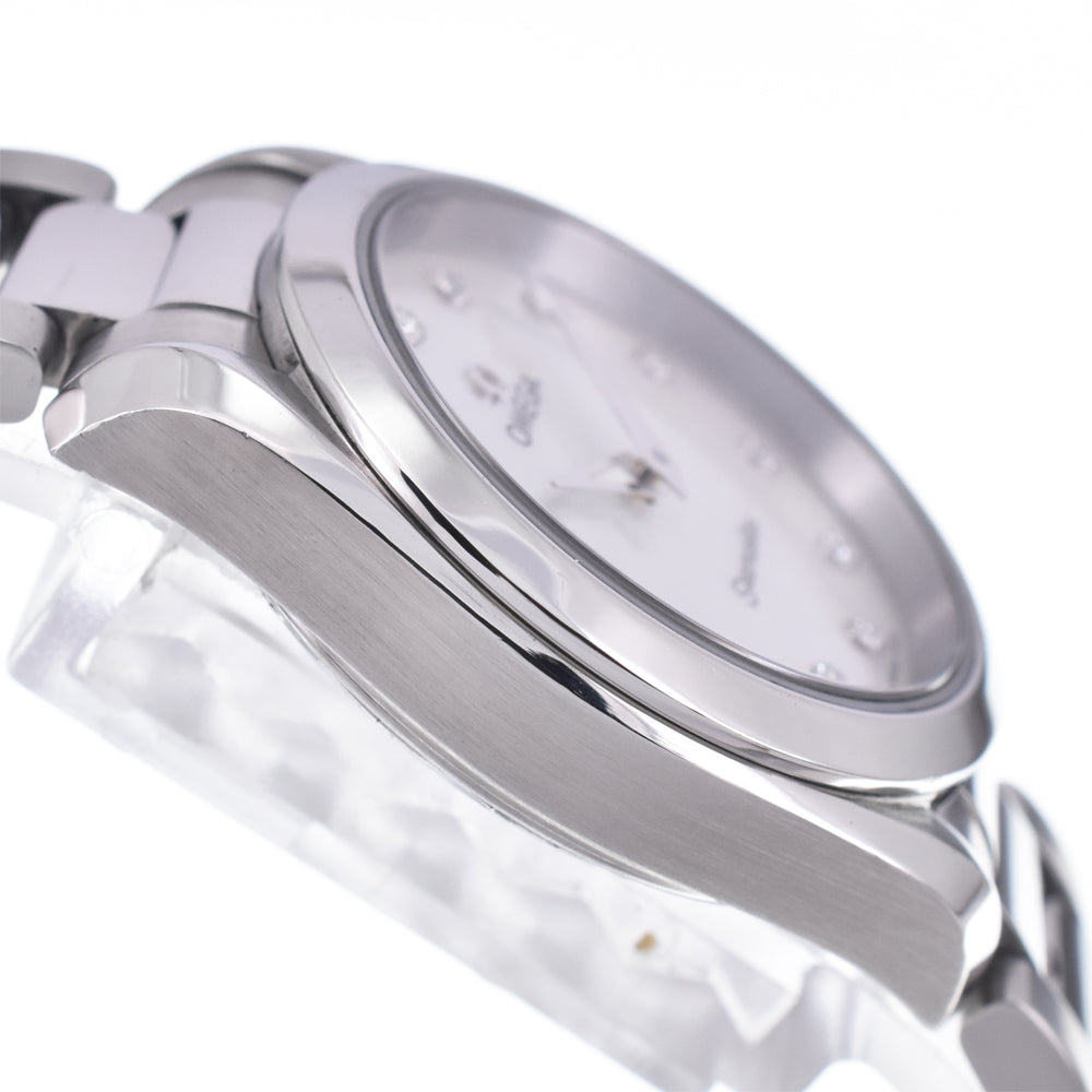 OMEGA SeamasterAqua Terra 220.10.28.60.55.001 12P diamond White shell Dial Quartz Ladies
 Watch L#148022