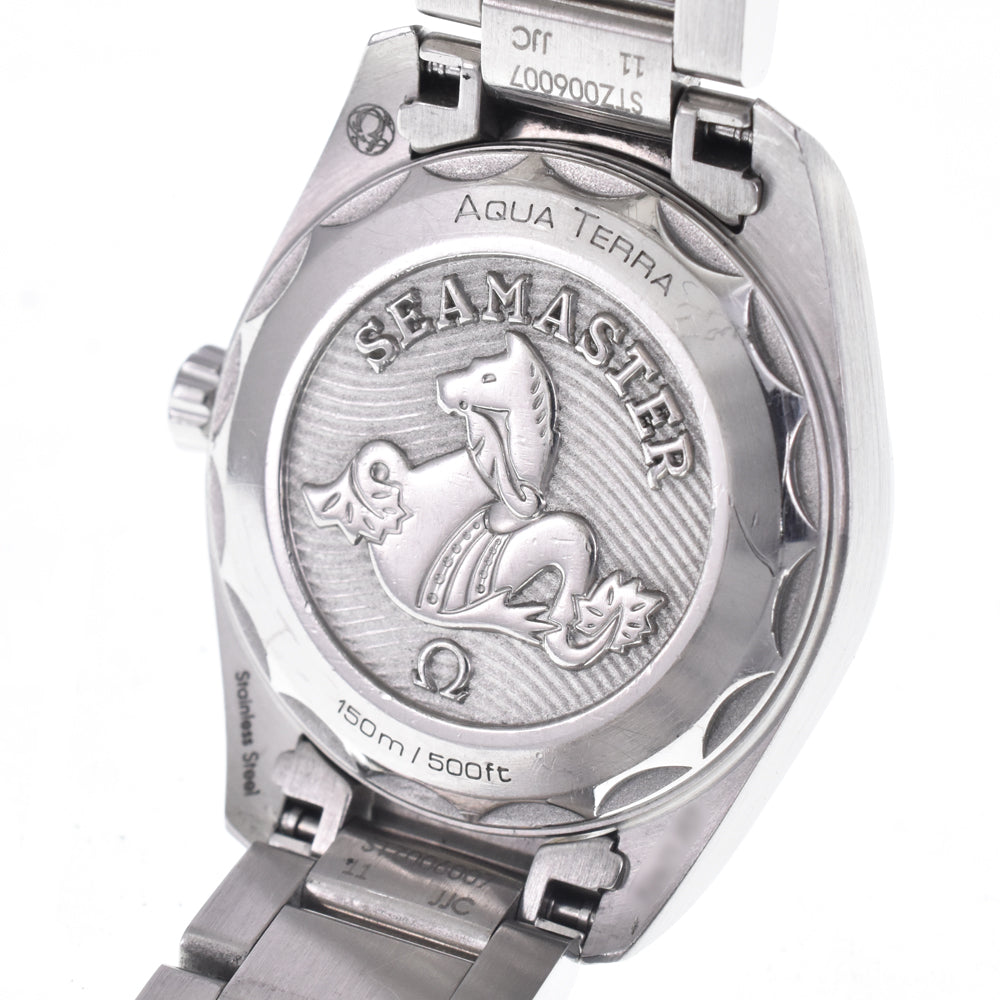 OMEGA SeamasterAqua Terra 220.10.28.60.55.001 12P diamond White shell Dial Quartz Ladies
 Watch L#148022