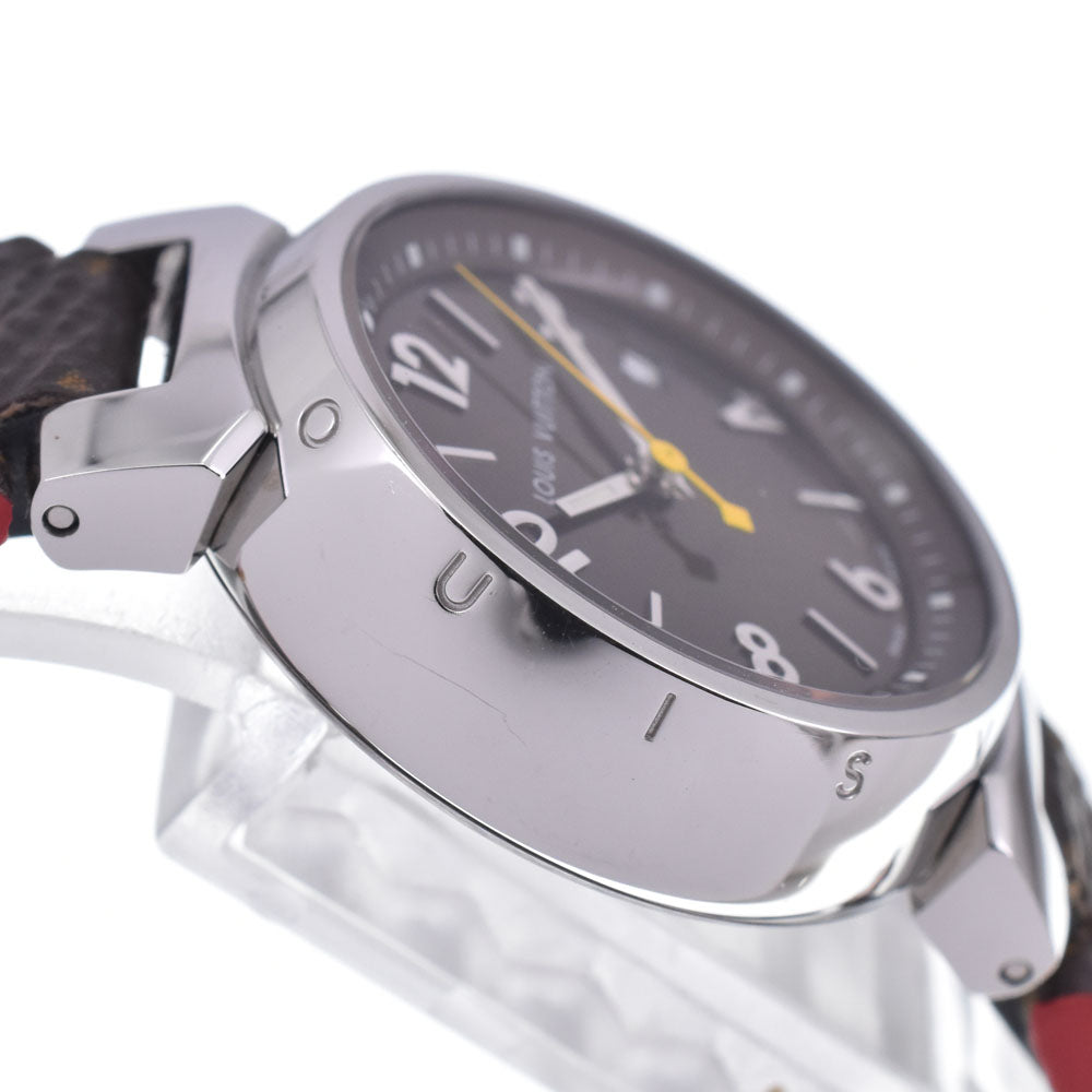 LOUIS VUITTON Tambour Q1211 Date Brown Dial Quartz Ladies
 Watch K#148024