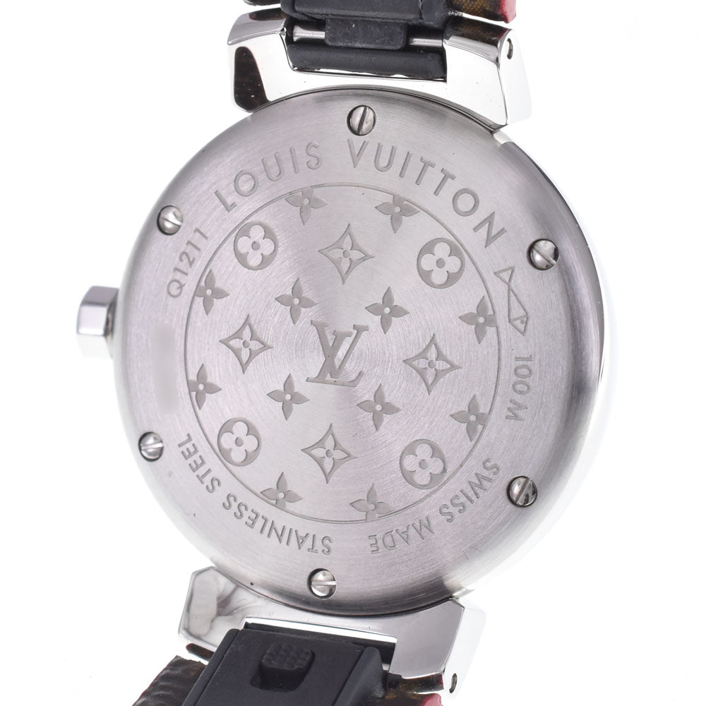 LOUIS VUITTON Tambour Q1211 Date Brown Dial Quartz Ladies
 Watch K#148024