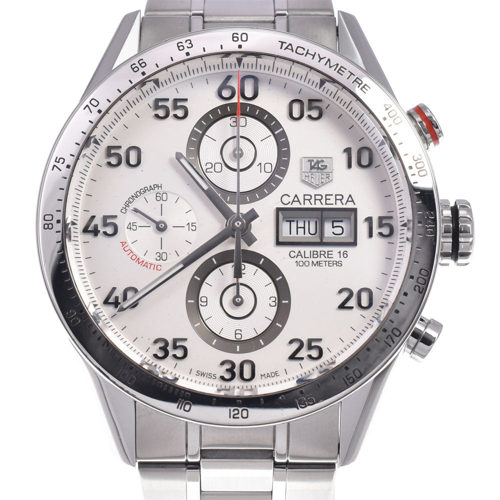 TAG HEUER Carrera Caliber 16 CV2A11.BA0796 Chronograph day date Silver Dial Automatic Men's
 Watch L#148028