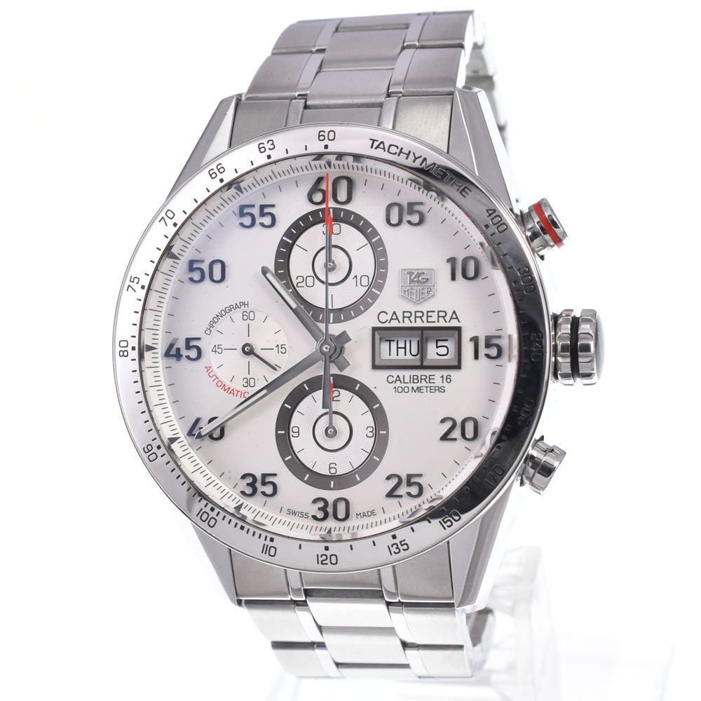 TAG HEUER Carrera Caliber 16 CV2A11.BA0796 Chronograph day date Silver Dial Automatic Men's
 Watch L#148028