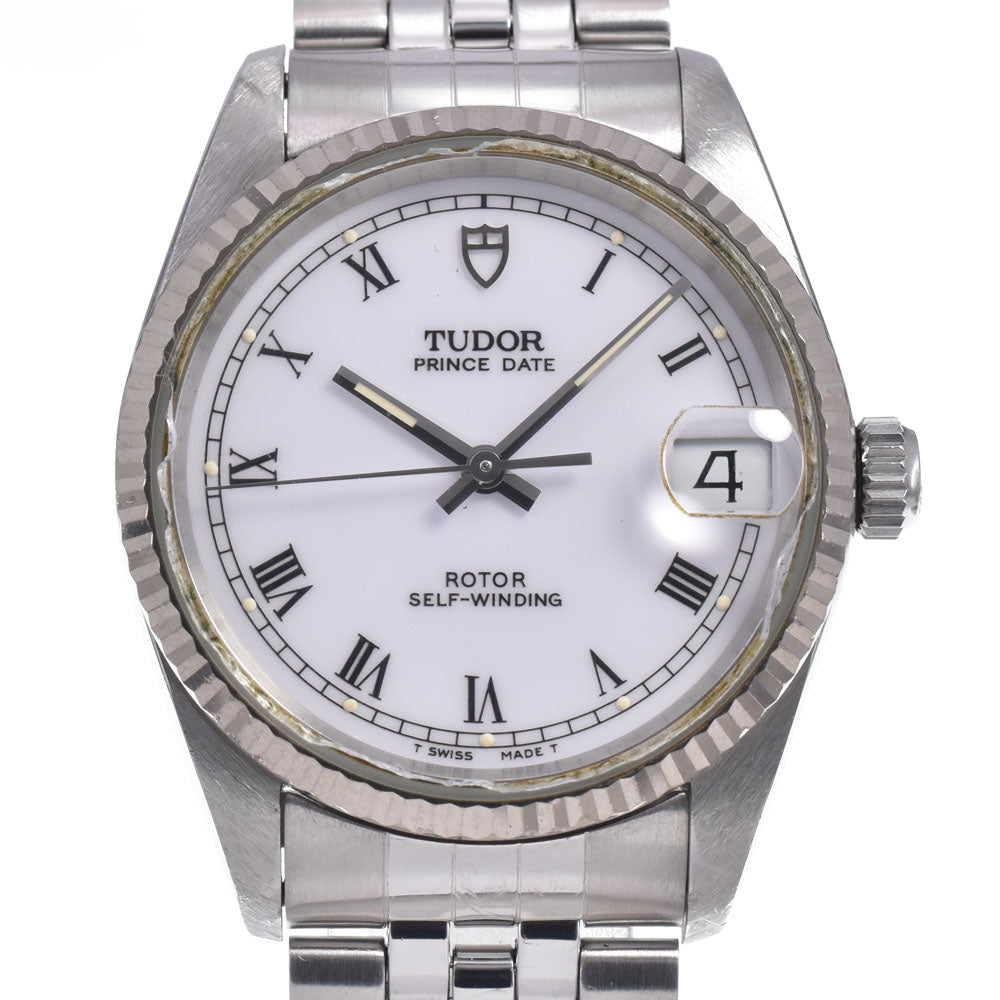 TUDOR Prince Date 72034 WG Bezel white Dial Automatic Boy's
 Watch L#148029