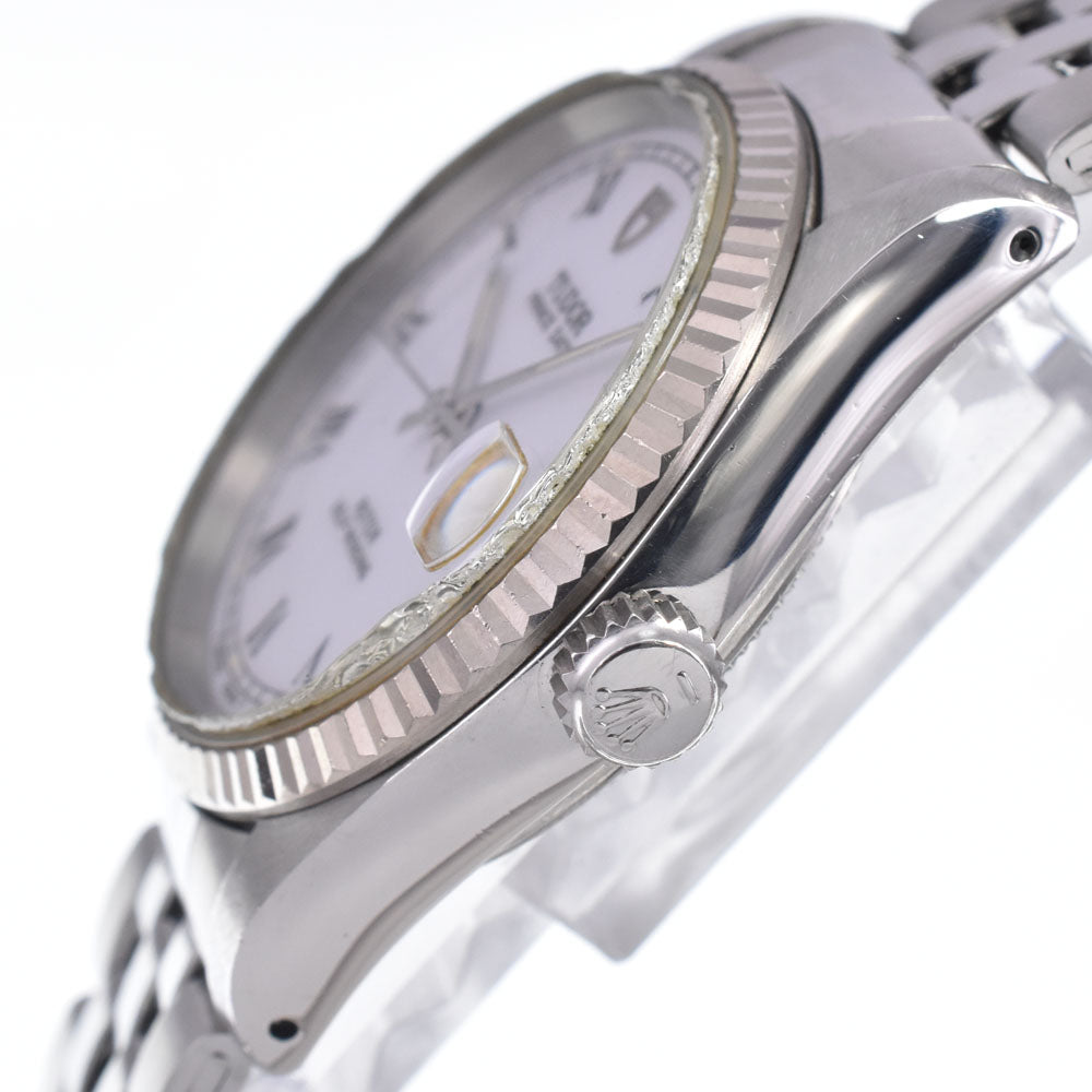 TUDOR Prince Date 72034 WG Bezel white Dial Automatic Boy's
 Watch L#148029
