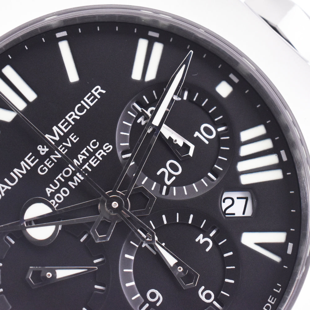 Baume & Mercier Kay Platn 65671 Chronograph black Dial Automatic Men's
 Watch K#148033