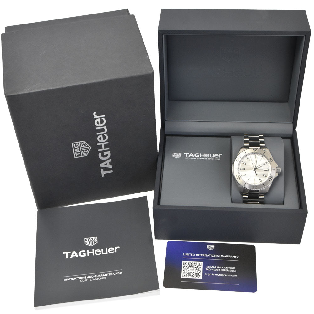 with paper TAG HEUER Aqua Racer Professional 200 WBP1111.BA0627 Silver Dial Quartz Men's
 Watch K#148035