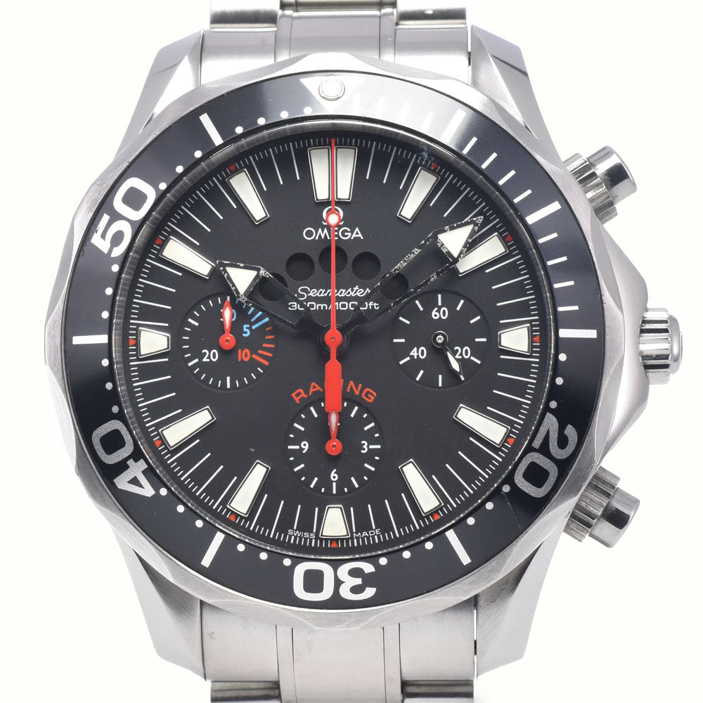 with paper OMEGA Seamaster 300 Racing Chronograph 2569.52 black Dial Automatic Men's
 Watch I#148036