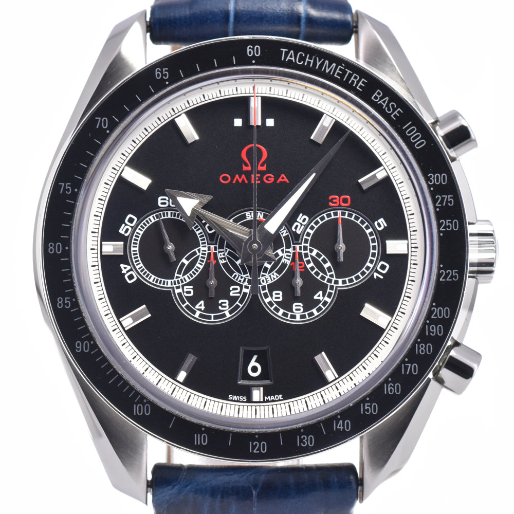 with paper OMEGA Speedmaster Broad Arrow 321.33.44.52.01.001 Olympic collection black Dial Automatic Men's
 Watch K#148039