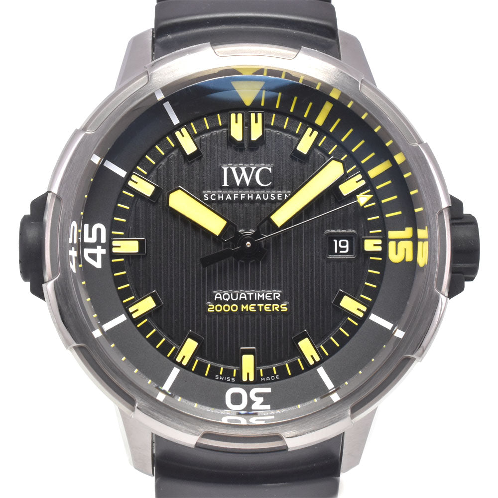 with paper IWC SCHAFFHAUSEN Aquatimer Automatic 2000 IW356801 Date black Dial Automatic Men's
 Watch I#148045