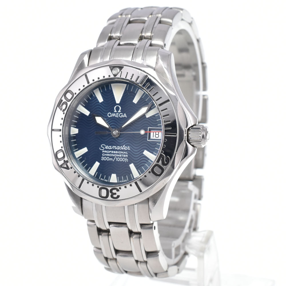 OMEGA Seamaster 120m Jacques Mayol 1999 2554.80 blue Dial Automatic Boy's
 Watch L#148046
