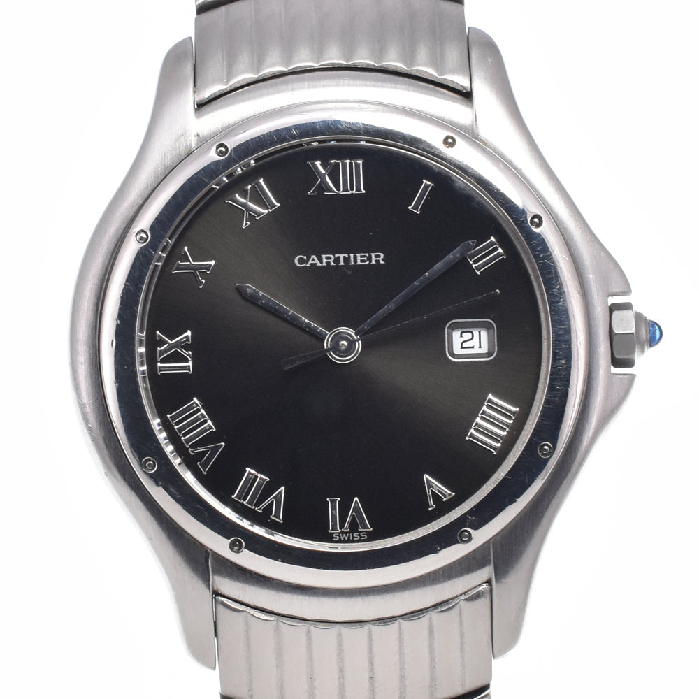 CARTIER PANTHERE Cougar LM W35016F8 Date black Dial Quartz Unisex
 Watch R#148047