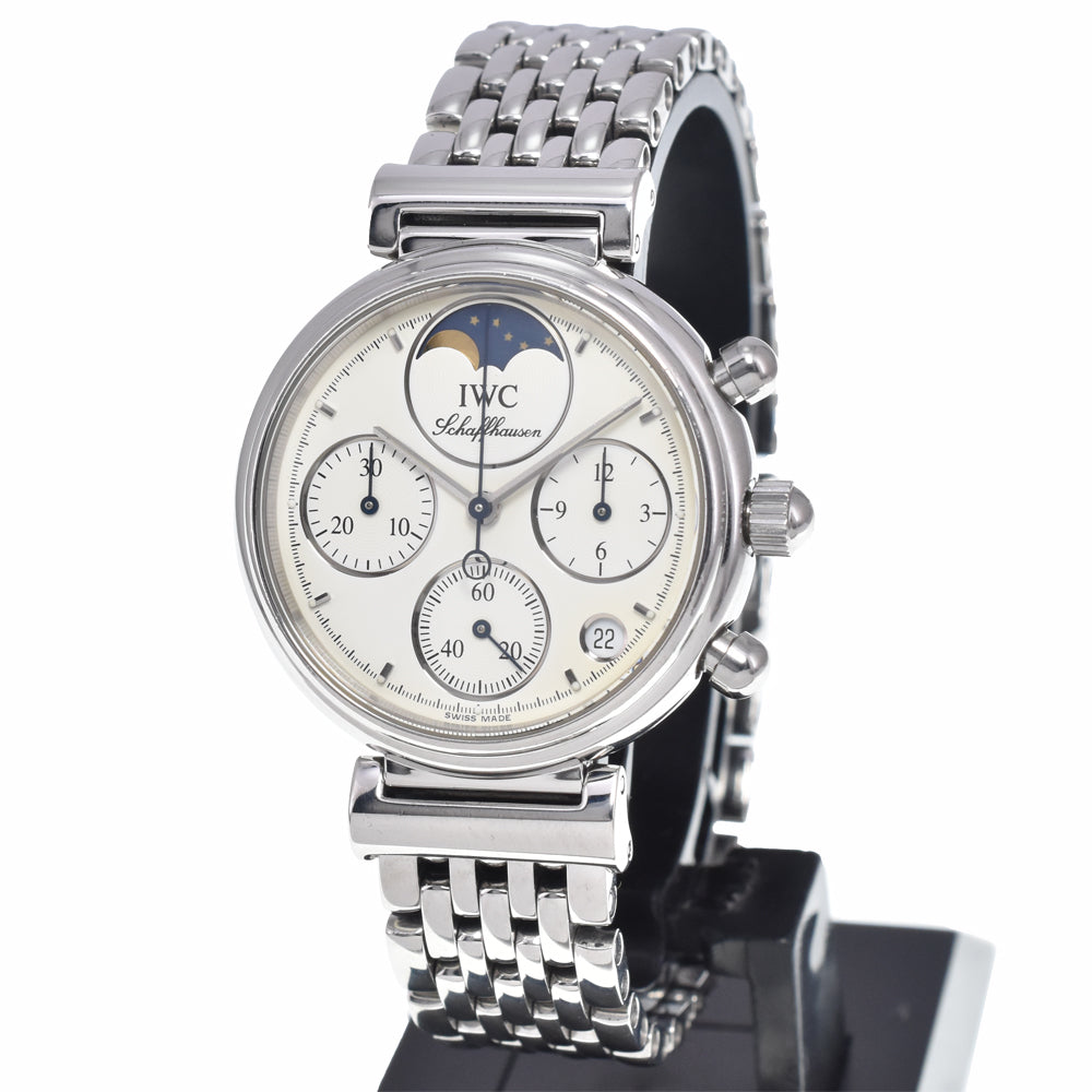 IWC SCHAFFHAUSEN Little da vinci IW373606 Chronograph white Dial Quartz Ladies
 Watch N#148049