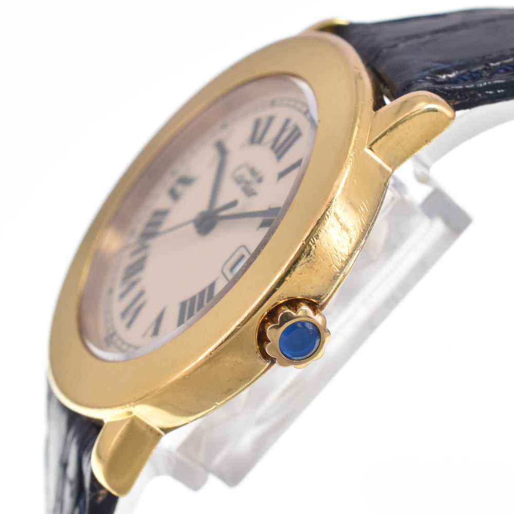 CARTIER Mastrond LM W1006822 Ivory Dial Quartz Ladies
 Watch I#148056