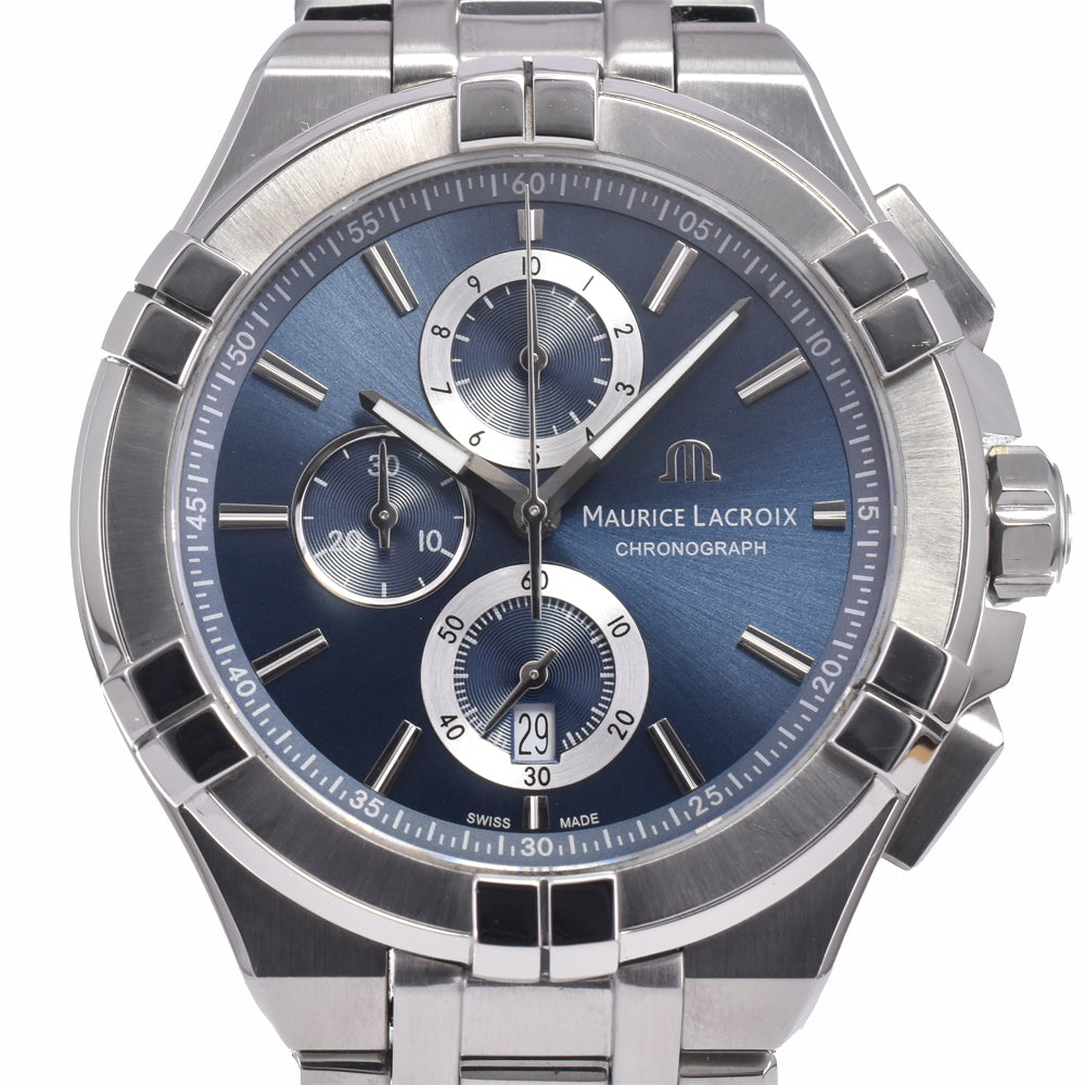 MAURICE LACROIX icon AI1018-SS002-430 blue Dial Quartz Men's
 Watch J#148057