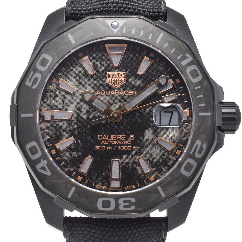 with paper TAG HEUER Aqua racer WBD218A-0 Limited to 750 pieces carbon Dial Automatic Men's
 Watch I#148061