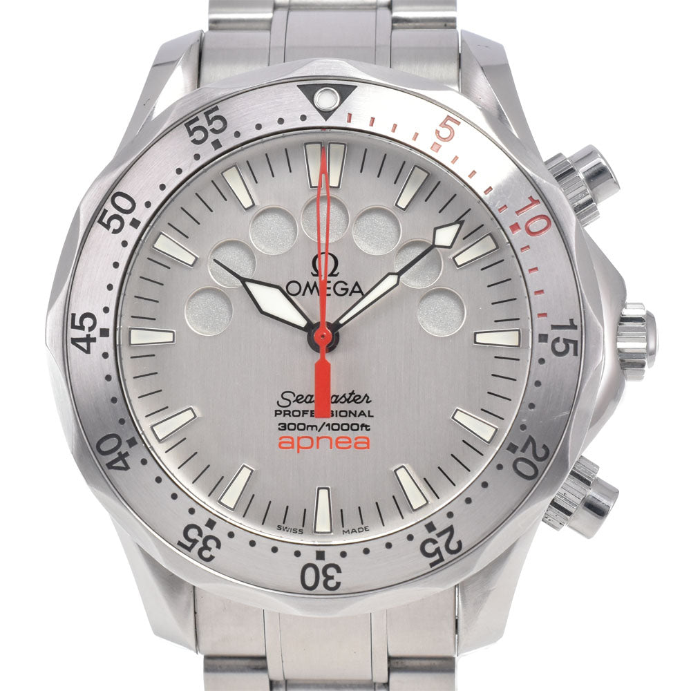 with paper OMEGA Seamaster300 Apnea Jacques Mayol 2595.30 Silver Dial Automatic Men's
 Watch J#148062