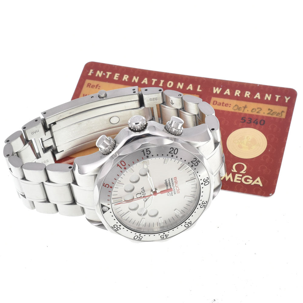 with paper OMEGA Seamaster300 Apnea Jacques Mayol 2595.30 Silver Dial Automatic Men's
 Watch J#148062