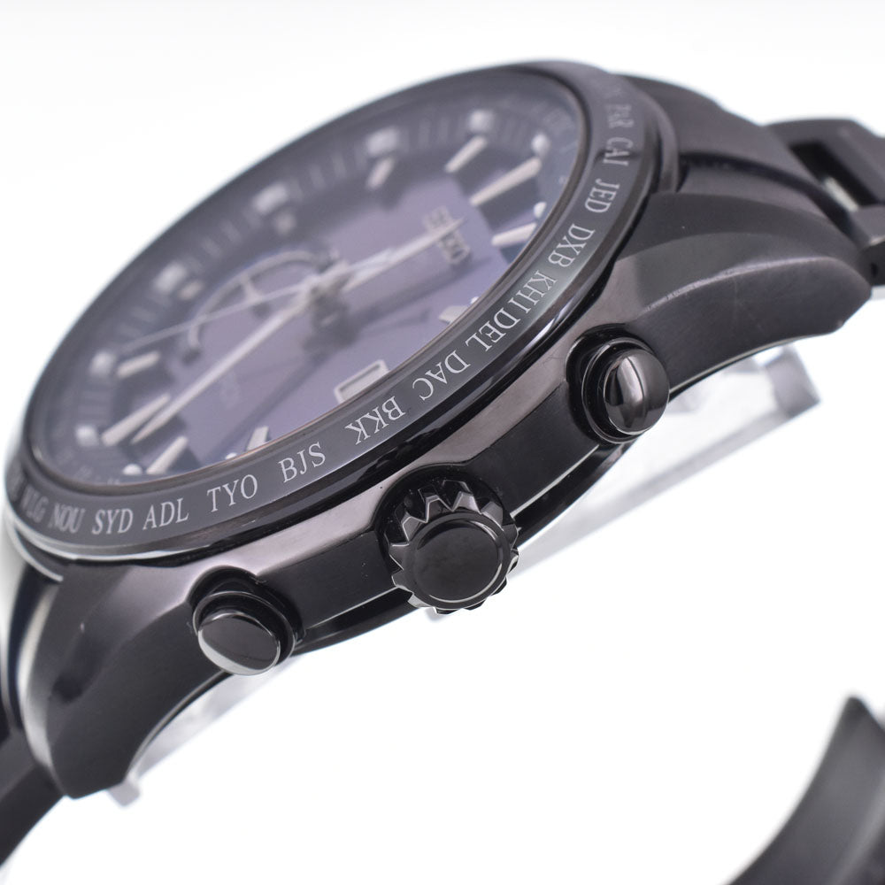 with paper SEIKO Astron 8X22-0AG0-2/SBXB111 GPS Navy Dial GPS Solar Men's
 Watch I#148065