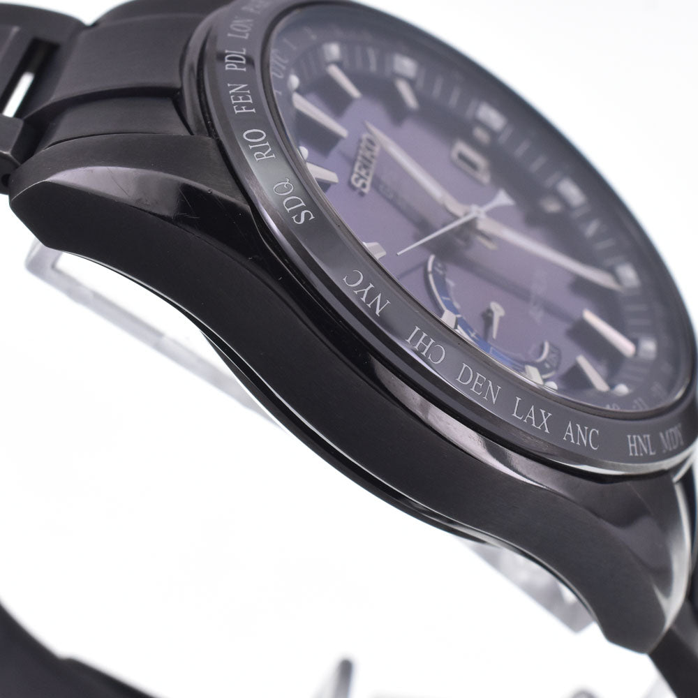 with paper SEIKO Astron 8X22-0AG0-2/SBXB111 GPS Navy Dial GPS Solar Men's
 Watch I#148065