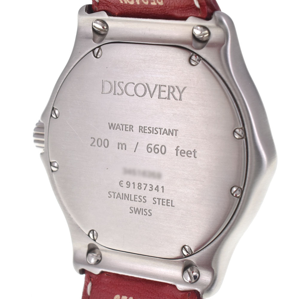 with paper EBEL Discovery E9187341 Date Red Dial Quartz Men's
 Watch I#148067