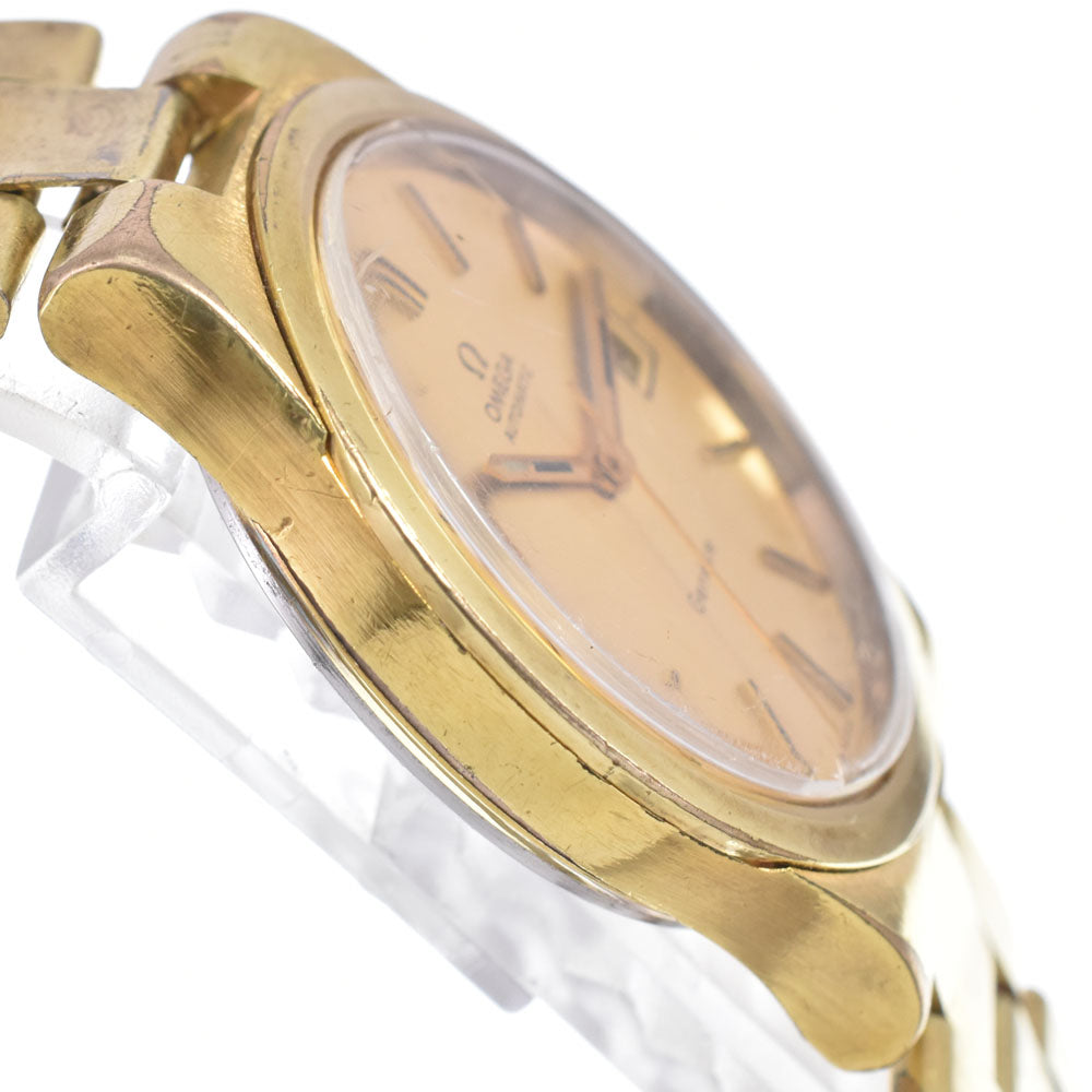 OMEGA Geneva Date 166.0173 vintage Cal.1012 gold Dial Automatic Men's
 Watch R#148068
