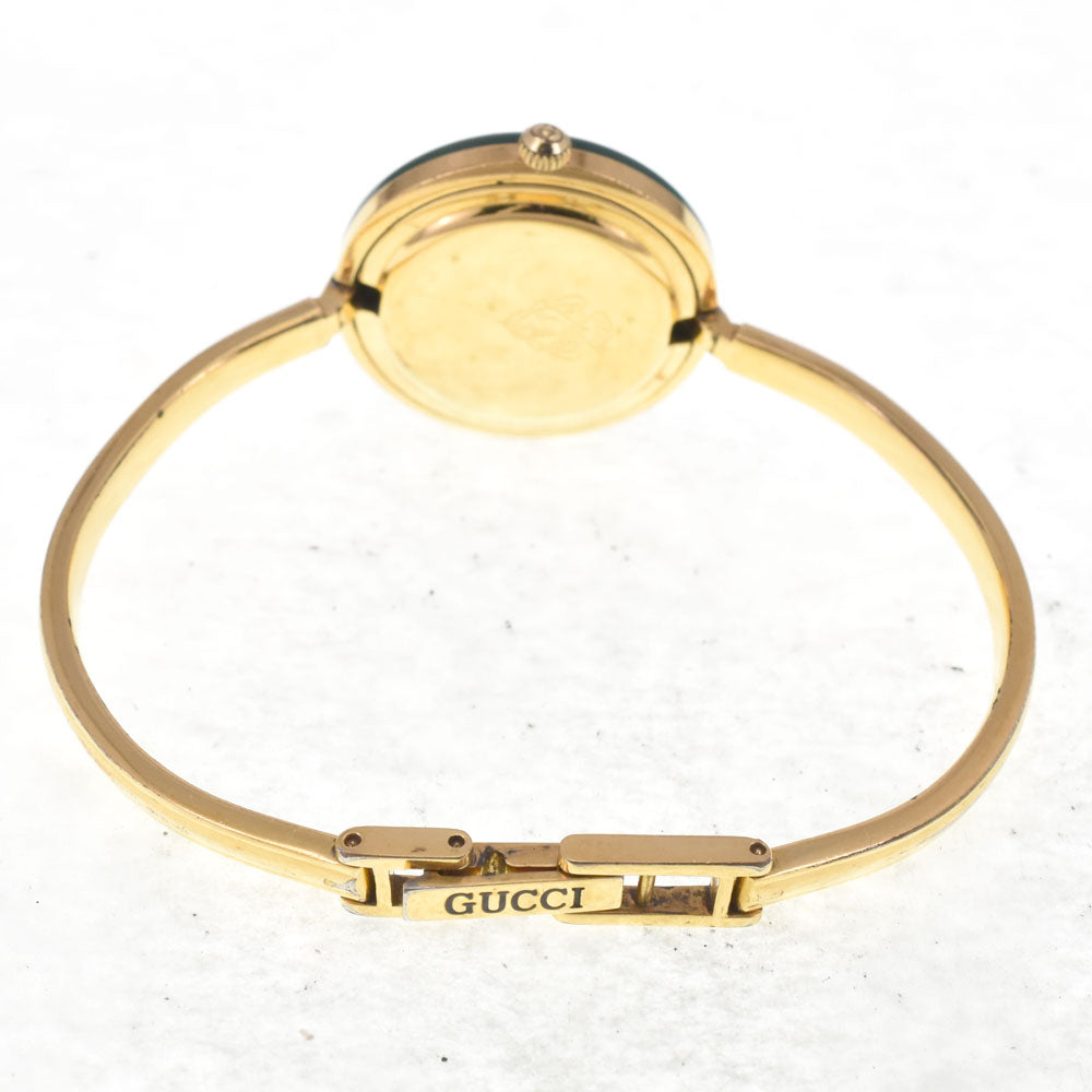 GUCCI Change bezel 11/12.2 Gold Plated white Dial Quartz Ladies
 Watch I#148072