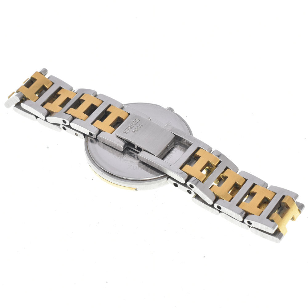 HERMES Windsor Date Stainless Steel/Gold Plated beige Dial Quartz Men's
 Watch I#148073