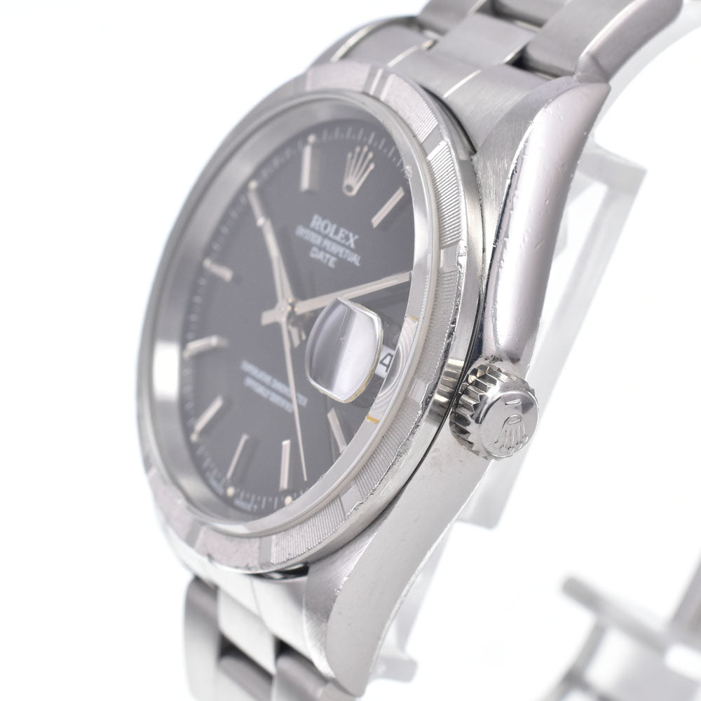 ROLEX Oyster perpetual 15210 vintage Cal.3135 black Dial Automatic Men's
 Watch N#148074
