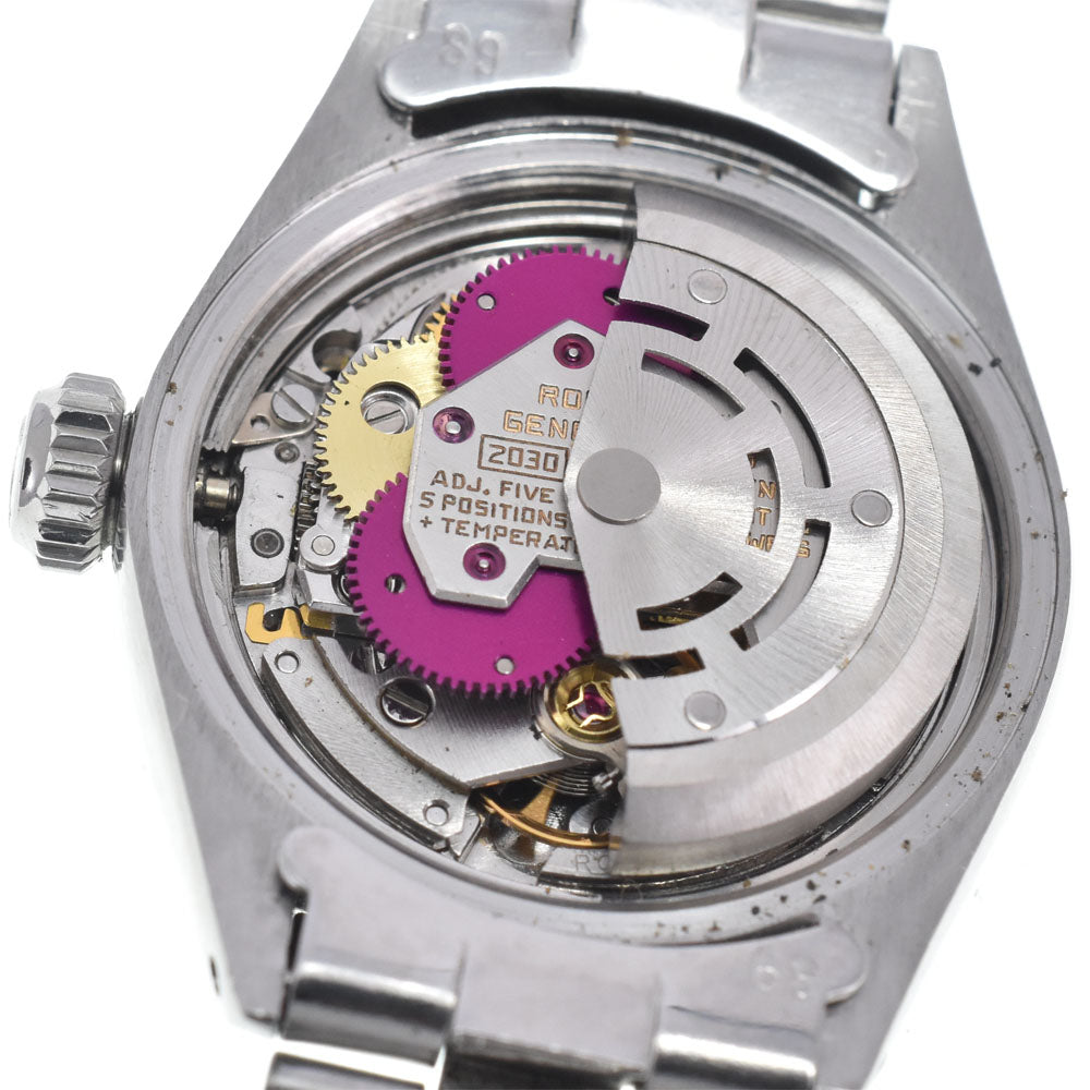 ROLEX Oyster perpetual date 6917 vintage Cal.2030 Silver Dial Automatic Ladies
 Watch J#148075