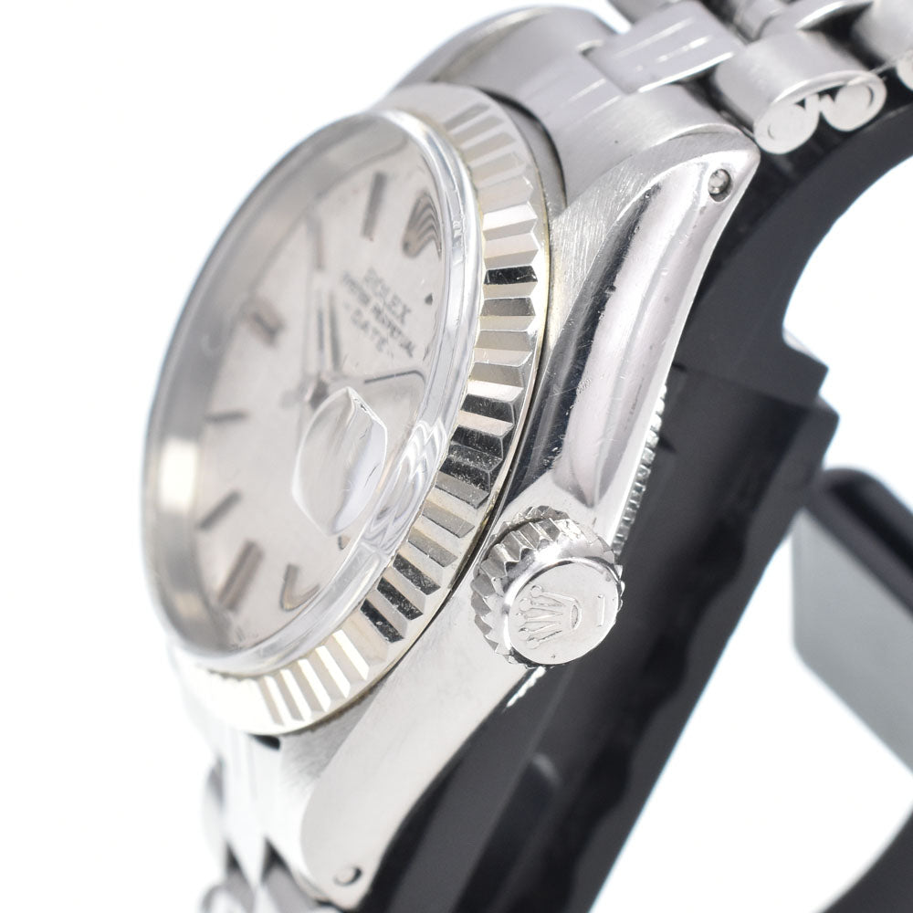 ROLEX Oyster perpetual date 6917 vintage Cal.2030 Silver Dial Automatic Ladies
 Watch J#148075