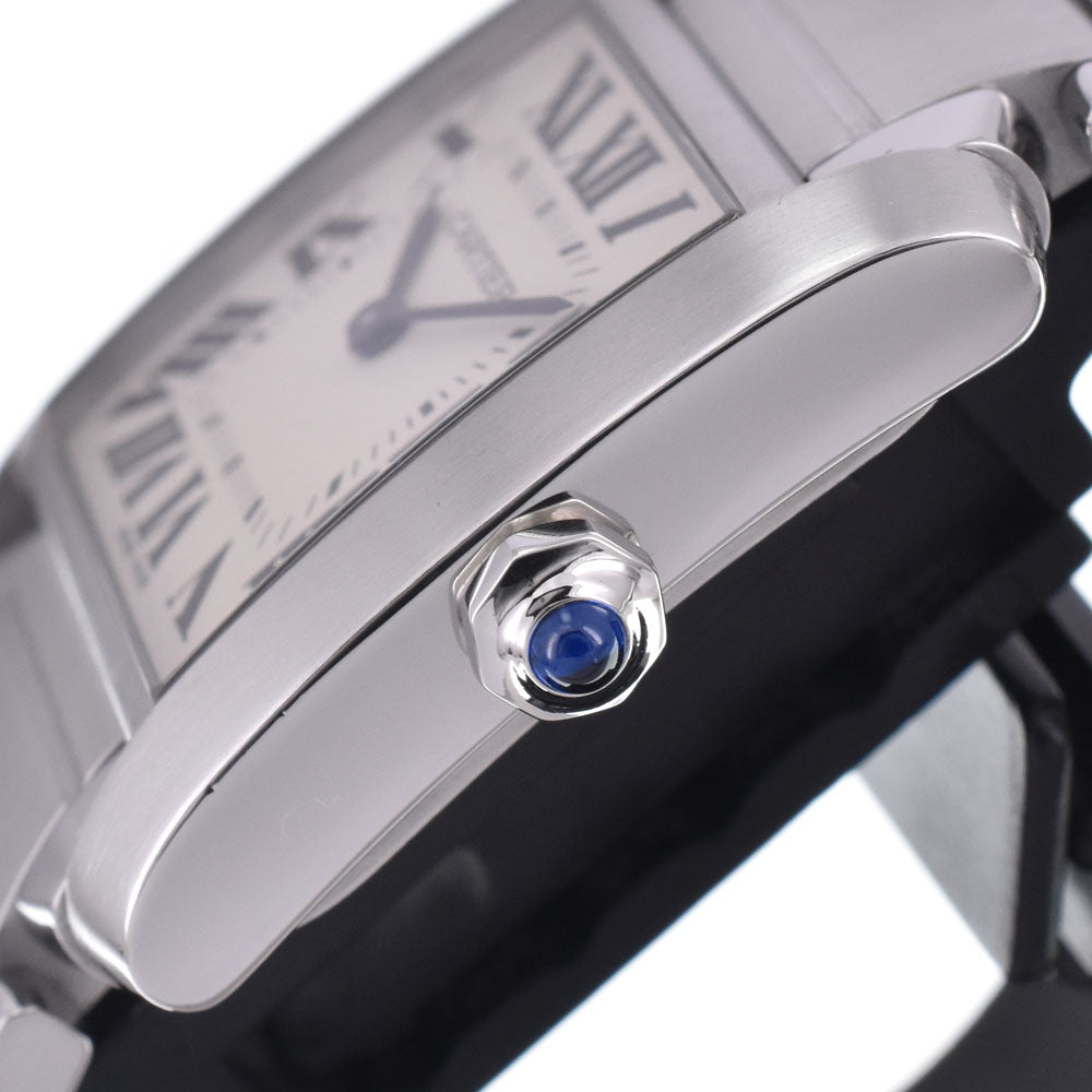 with paper CARTIER Tank Francaise MM WSTA0005 Silver Dial Quartz Boy's
 Watch J#148076