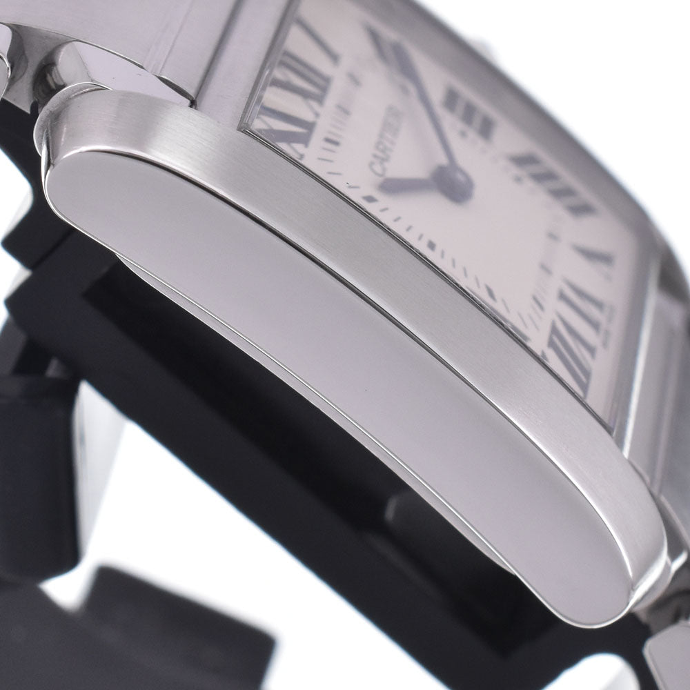 with paper CARTIER Tank Francaise MM WSTA0005 Silver Dial Quartz Boy's
 Watch J#148076