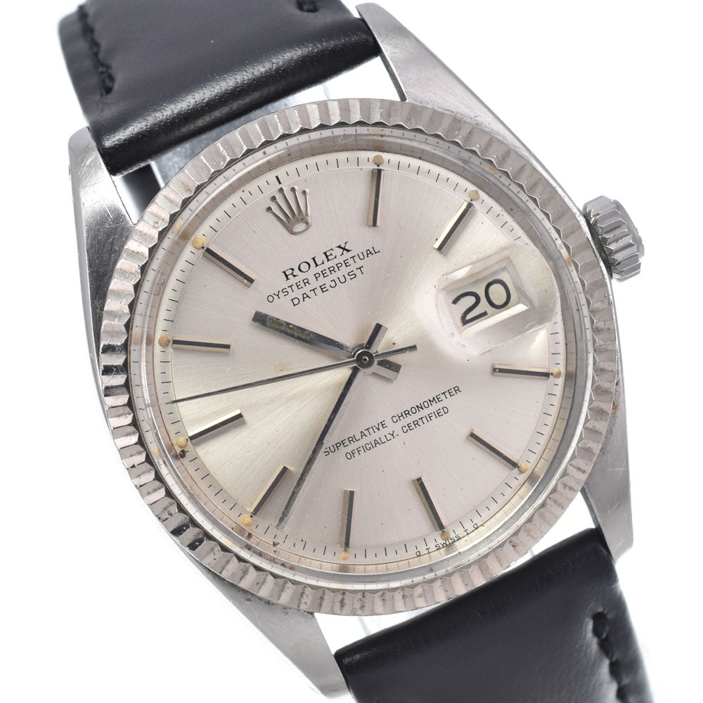 ROLEX DATEJUST 1601 vintage Cal.1570 Silver Dial Automatic Men's
 Watch J#148078
