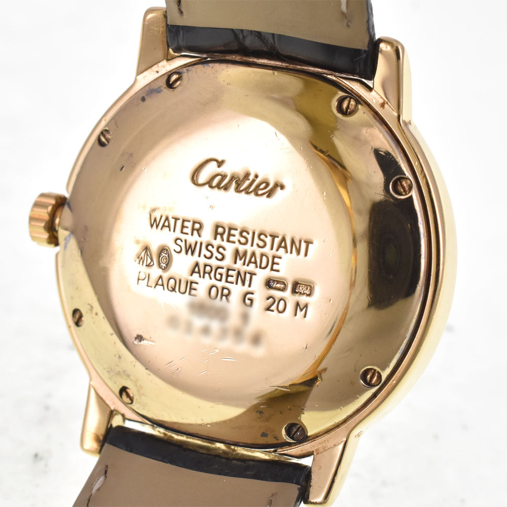 with paper CARTIER Tus Rondo LM W100844B Date white Dial Quartz Unisex
 Watch I#148081