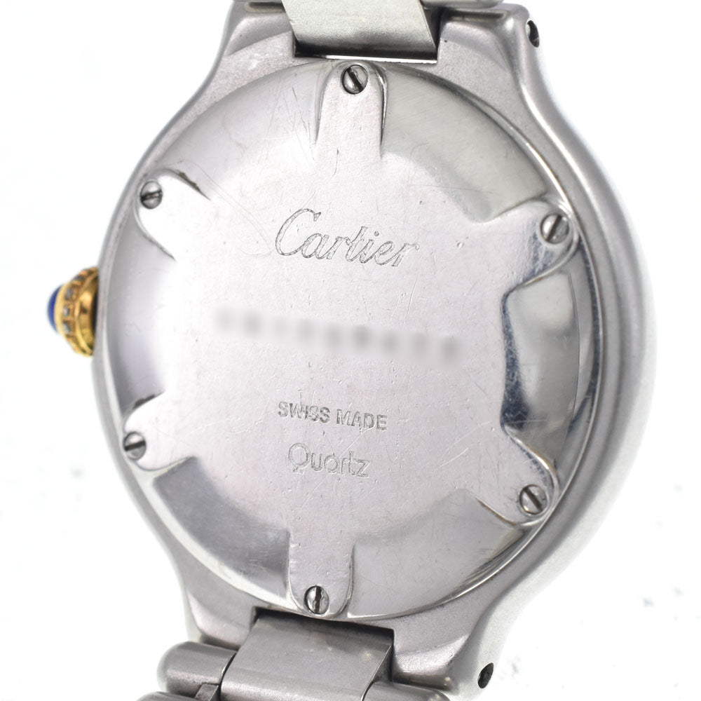 CARTIER Must21 Stainless Steel/Gold Plated Ivory Dial Quartz Ladies
 Watch I#148084