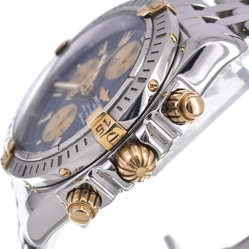 with paper BREITLING Chronomat Evolution B13356 Date Blue / gold Dial Automatic Men's
 Watch M#148088